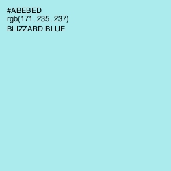 #ABEBED - Blizzard Blue Color Image